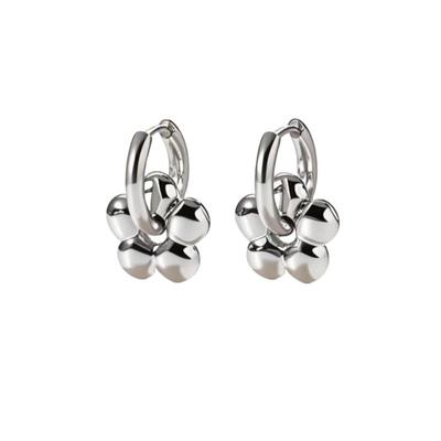 Klassische Titanstahl Herz Stern Folwer Creolen für Damen Punk Hip Hop Y2K Schmuck Geschenk
