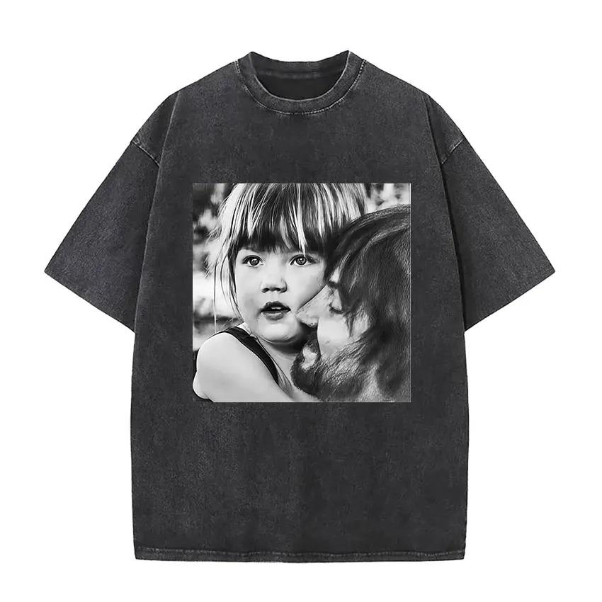 2026 Hot Sale Men Women Unisex Washed T‑shirt Tame Impala Currents Music Band Graphic Print O‑Neck Short Sleeve Casual Streetwear Tee Top