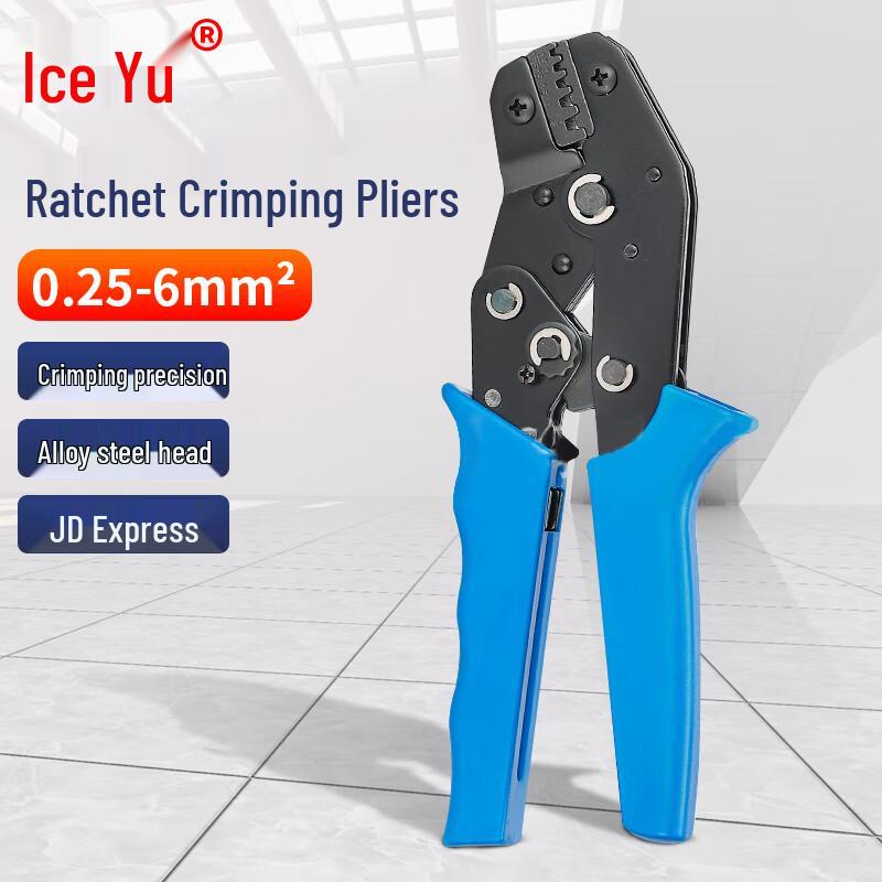 Tube Terminal Ratchet Crimping Pliers