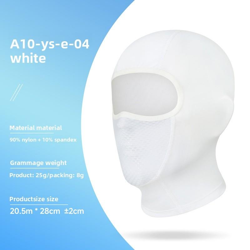 

Cycling Face Mask With Uv Protection Breathable Ice Silk For Men And Women Outdoor Riding Gear White