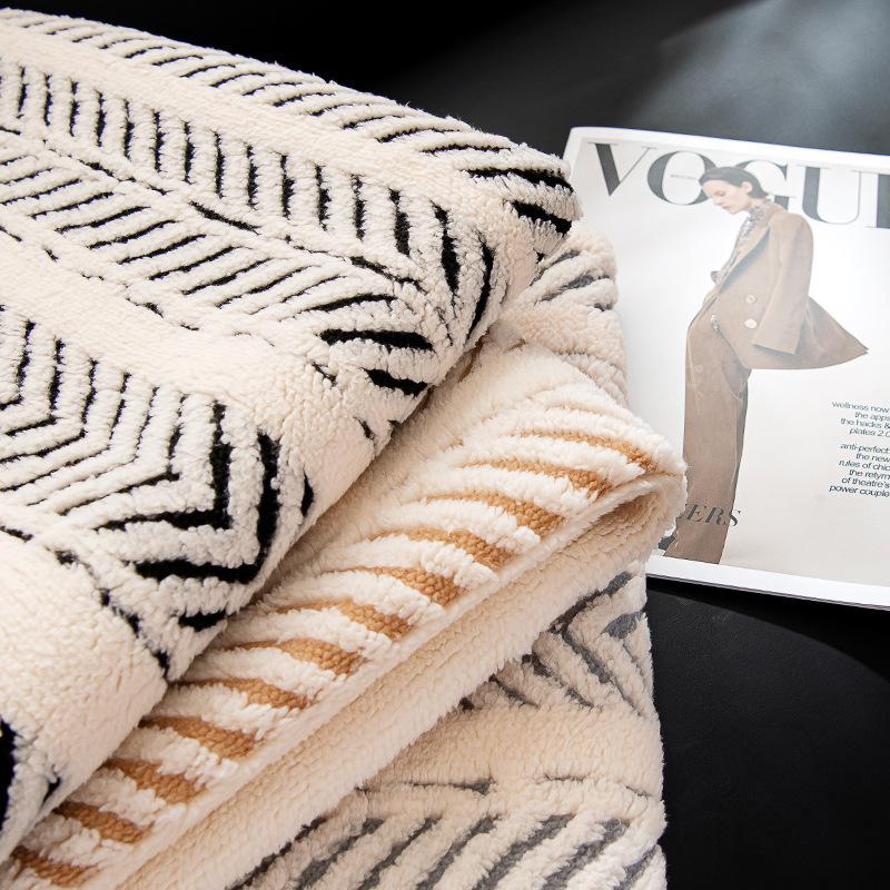 Autumn And Winter Plush Leather Sofa Cushion Cover Simple Modern Cover Cloth Blanket Non-Slip  New Seat Cushion Anti-Cat Claws
