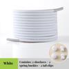 Elastic round Tennis Shoelaces without Ties Quality Lock Sneaker Laces Adult & Kids Rubber Bands for Shoes - 1 Pair