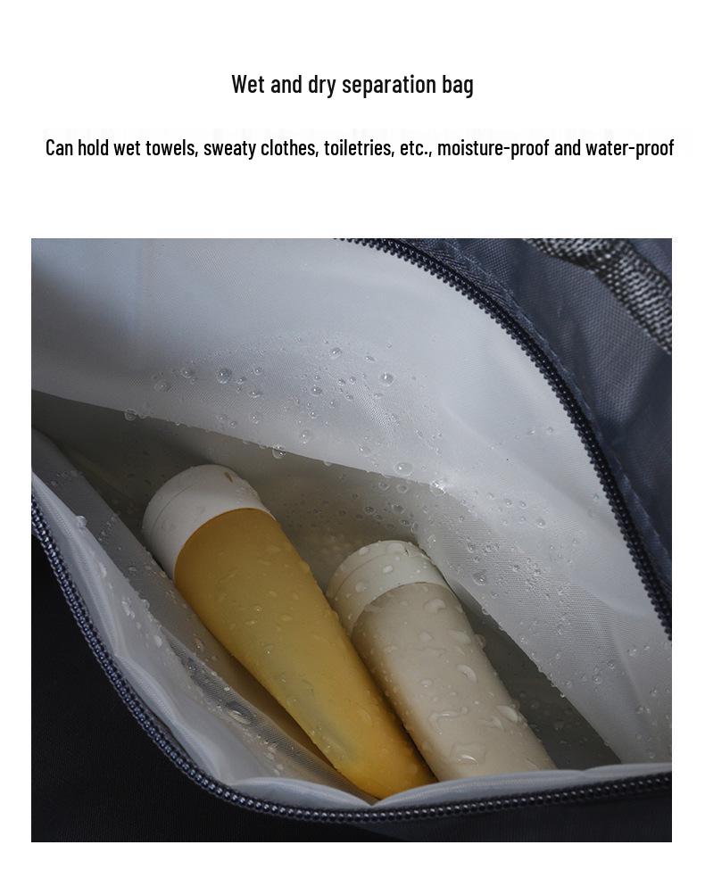 Large Capacity Travel Bag with Dry/Wet Separation for Business, Sports, Fitness, and Yoga