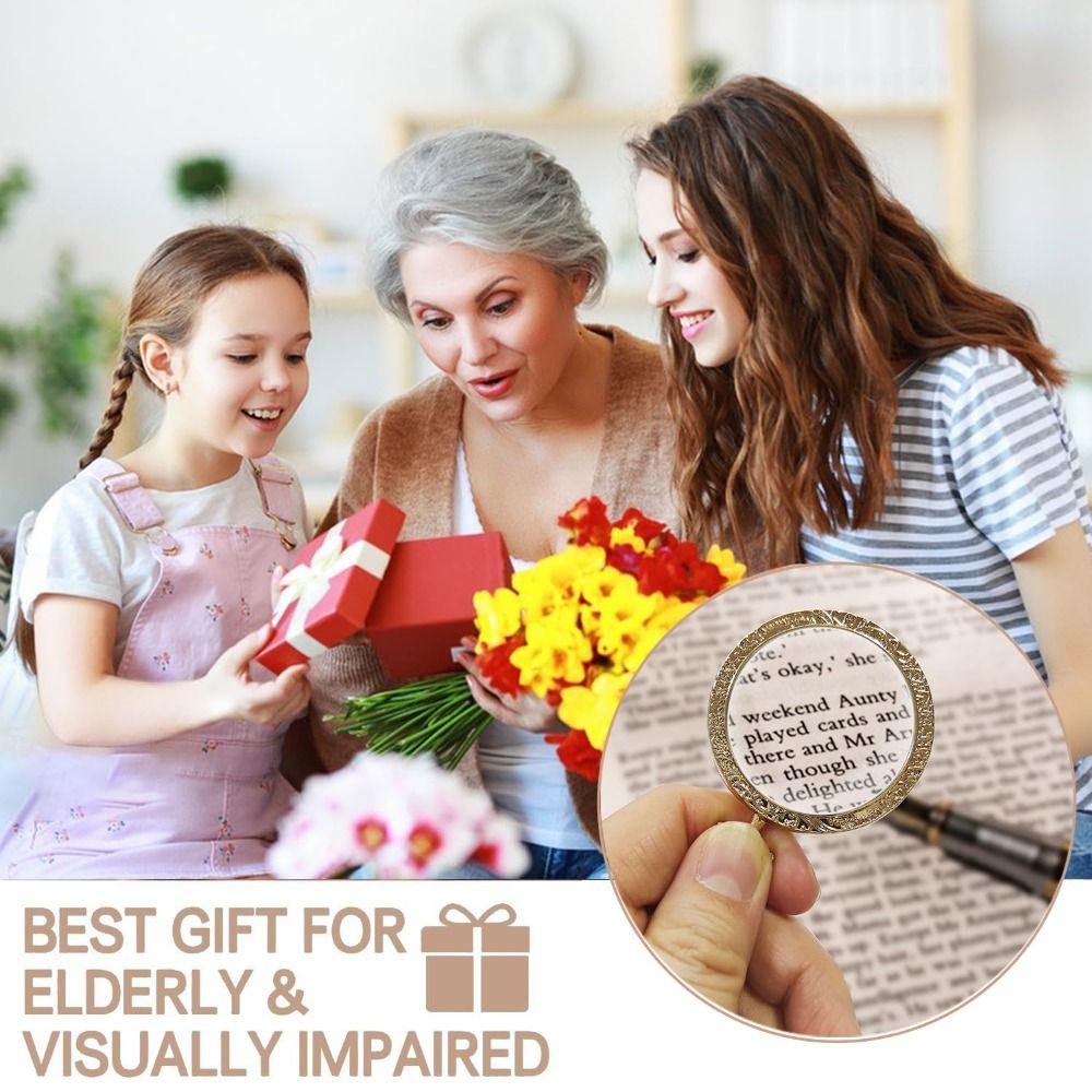 40mm Diameter Lens Magnifying Glass Necklace 10X Magnification Magnifier Pendant  Vision Aid