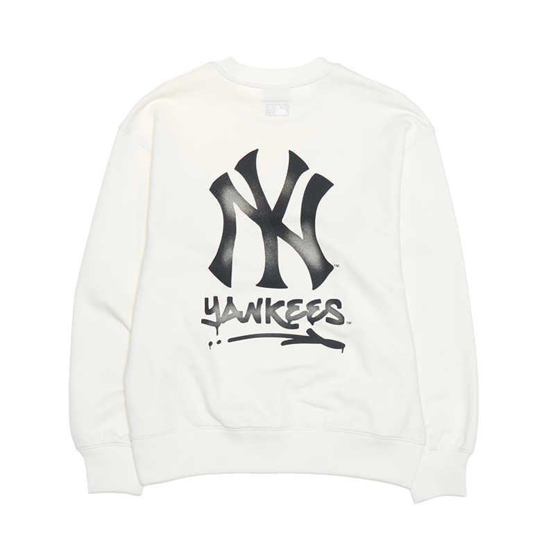 MLB New York Yankees Sweatshirt Unisex Creme 3AMTB0551-50CRS