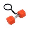 Gym Gifts DIY Barbell Keychain Gym Lovers PVC Charms Bags Keychain Dumbbell Kettlebell Pendant Keychain Jewelry Accessories