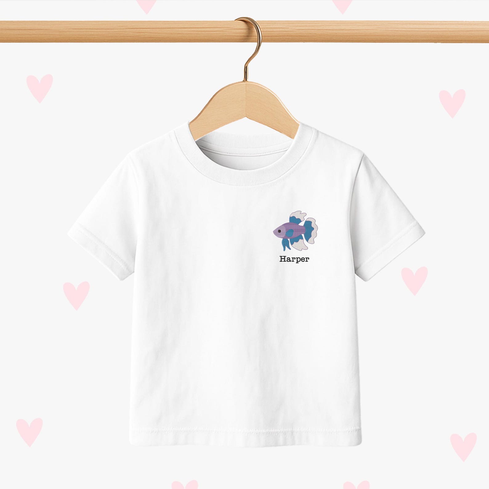 Betta Fish Kids T-shirt: Embroidered Children s Tee 160