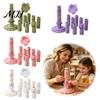 Pottery Studio Accessories Modular Clay Bloom Maker, Flower Shaping Tool with 9 Sleeve Patterns, 3D Craft Tools Printed DIY Stackable Press