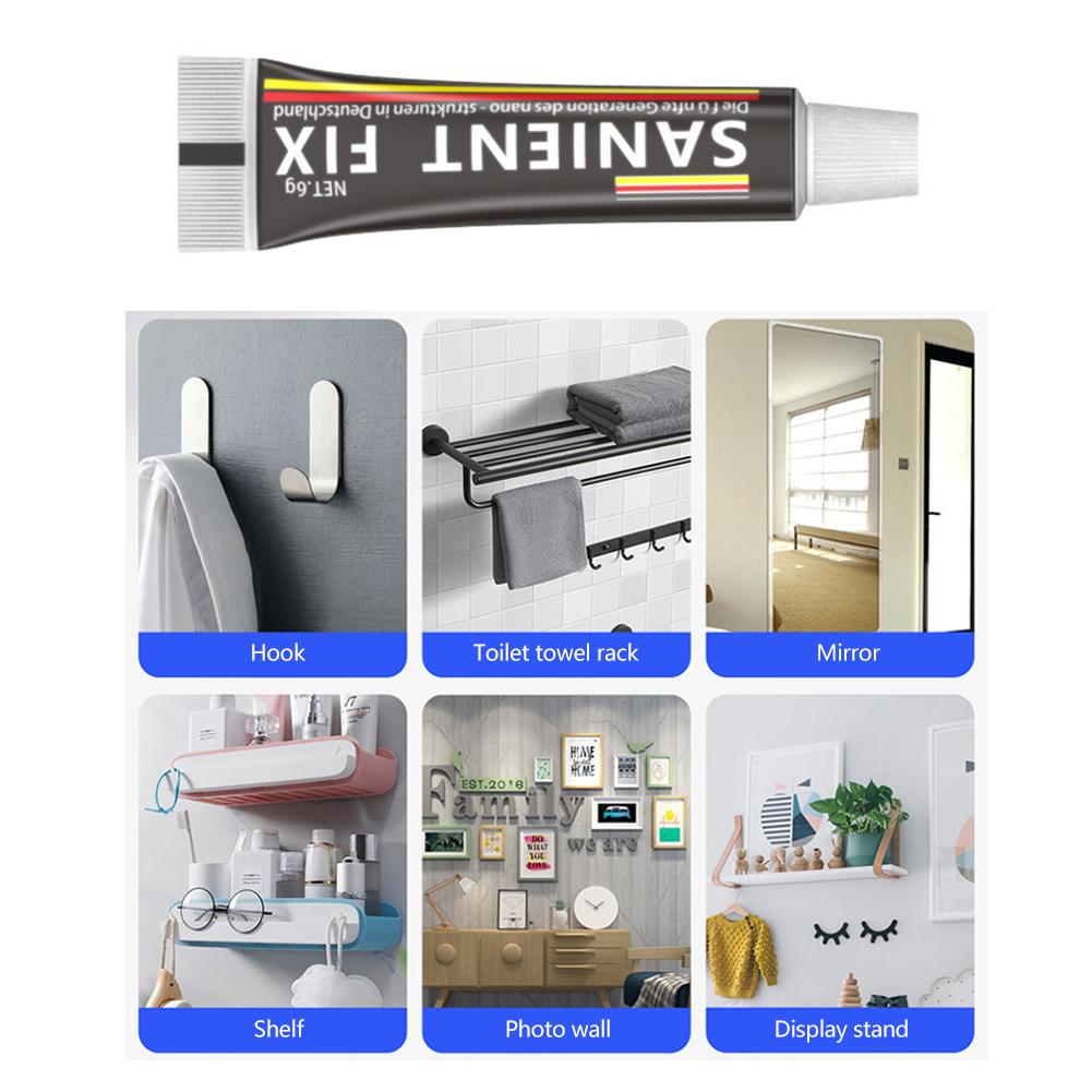12g/6g Versatile Sealant Adhesive No Drilling Required Waterproof To Tiles Plastics Concrete Glass Metal Glue for Home Use