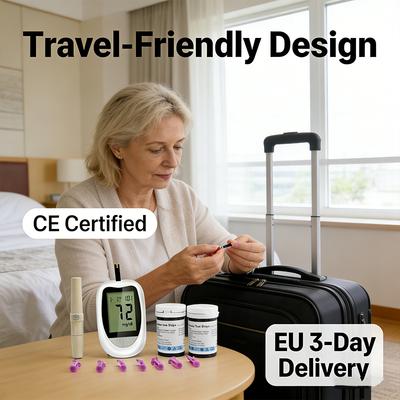 Stay Active with Confidence – Reliable Glucose Monitoring, No-Pain Sampling, Low-Cost Supplies, EU 3-Day Delivery
