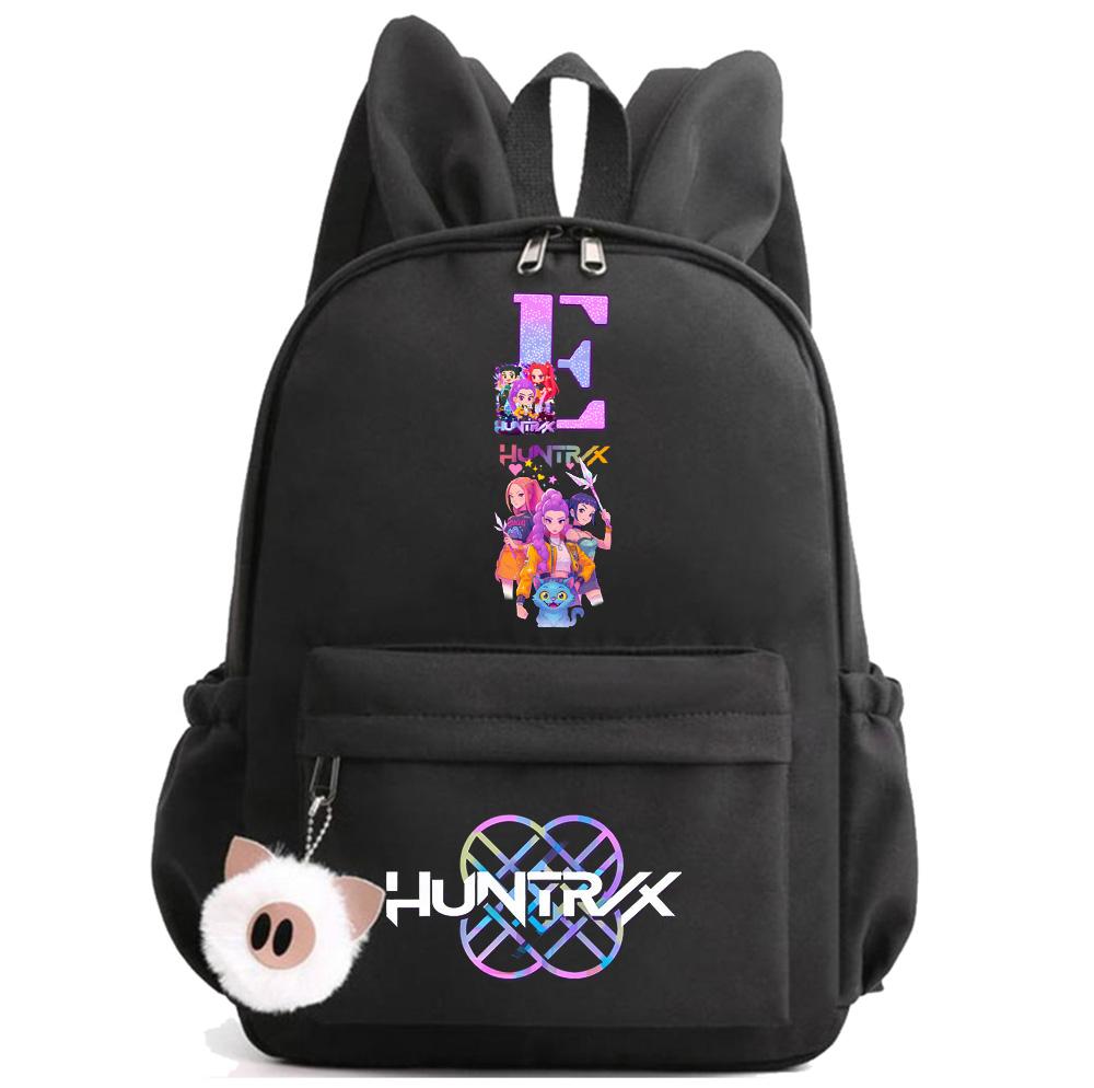 New Cartoon English Letter A-Z Printed Backpack for Teenger Children Student Schoolbag Girl Bookbag Kid Gift Women Travel Bag