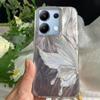 Luxury Laser Silver Butterfly Texture Phone Case for Xiaomi Redmi 14C A3 A4 A3X Note 10 11 11S 12 Pro Poco X5 X7 Silicone Cover