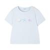 Mucmukn Girls' Antibacterial Cool-Touch Shell Print Short-Sleeve T-Shirt