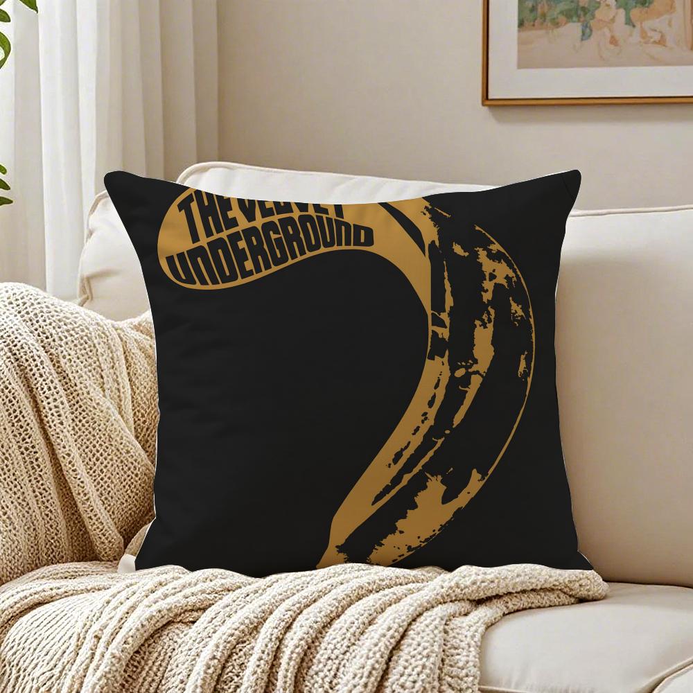 Music Experimental The VVelvet UUnderground Cushion Cover Pillowcase Antidustmite living Room Sofa Decor Cushion Room