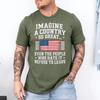 Imaginează-ți o Țară Atât de Mare Tricou cu Citat Patriotic