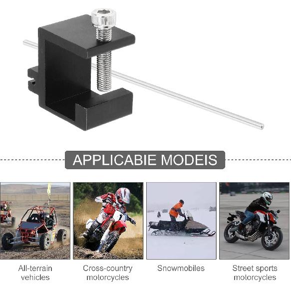 Narzędzie do wyrównywania łańcucha motocyklowego Windance, Kompatybilne z konserwacją zębatek i łańcuchów dla ATV, Motocykli terenowych, Skuterów (czarny)