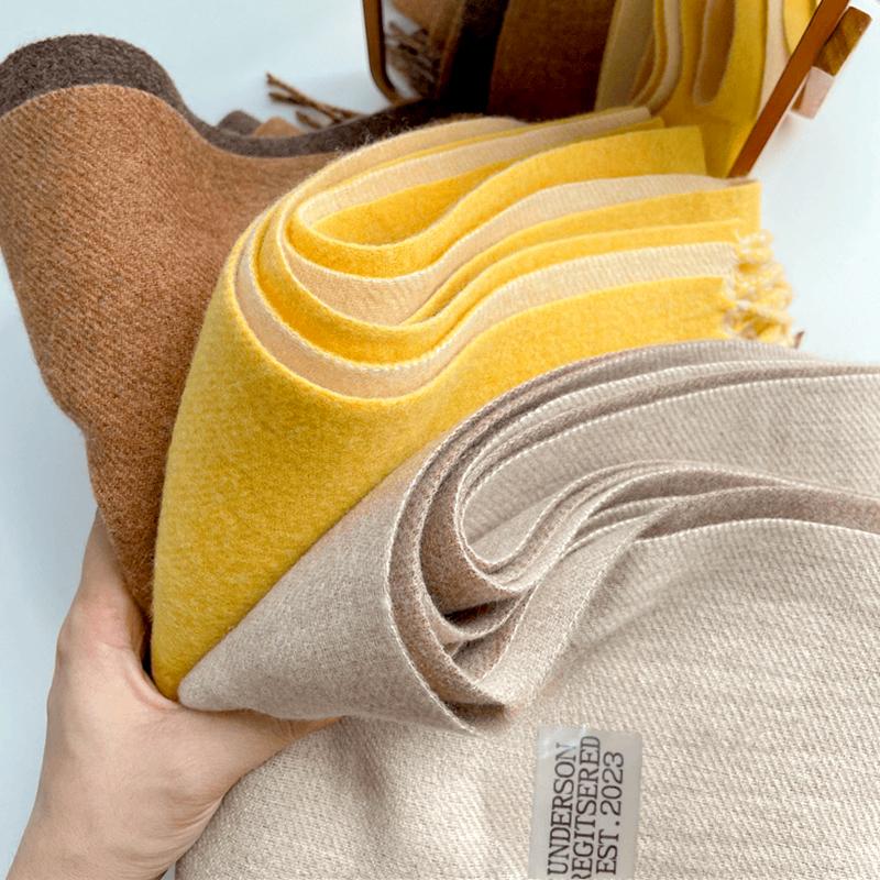 1PC Solid Color Warm 200x68CM Ladies Wraps Thick Shawls Large Scarf Soft Polyester Fiber