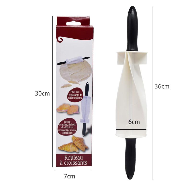 Plastic Croissant Cutter Roller Kitchen Baking Tool for Perfect Shaped Pastry Dough Slicing DIY Cooking Knife
