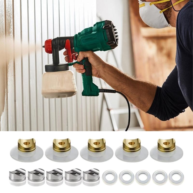 Pack Of 25Pieces High Performances Nozzle Tip For Airless Sprays Guns With Reversible Seal Design And Sturdy Alloy Construction