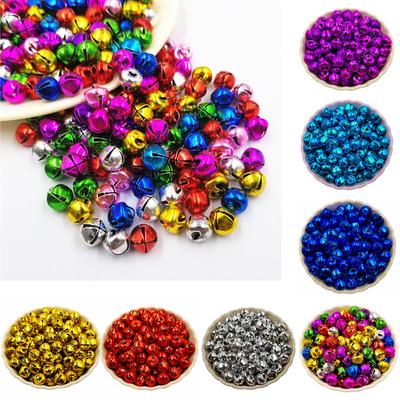 20/40/100/200Pcs 6/8/10/12mm DIY For Festival Party Loose Beads Christmas Jingle Bells Necklace Bracelet Pendant