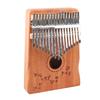 17 Keys Thumb Piano Mahogany Wood Finger Harp Mini Thumb Music Instrument with Tuning Hammer