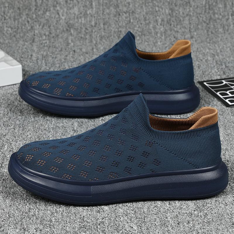 Hot Sale Black Casual Sneakers Men Sock Running Shoes Breathable Women's Sports Sneaker Outdoor Tennis Men Slip-On Footwear