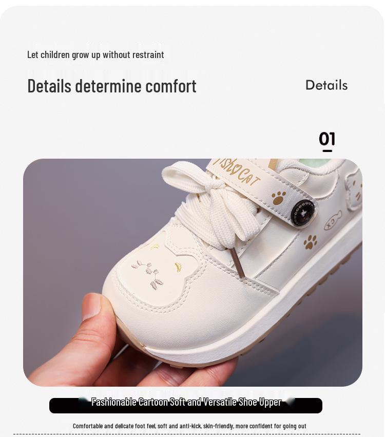Meisjes Lente & Herfst Zachte Zool Cartoon Prinses Sneakers