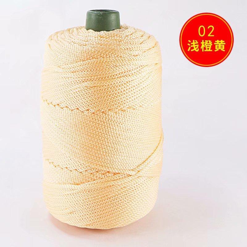 1Pcs 200g Light Body Silk, Hemp Thread, Ice Silk Thread, Bucket Packaging, Hand Woven, Knitted, Hollow Thread Hook Bag