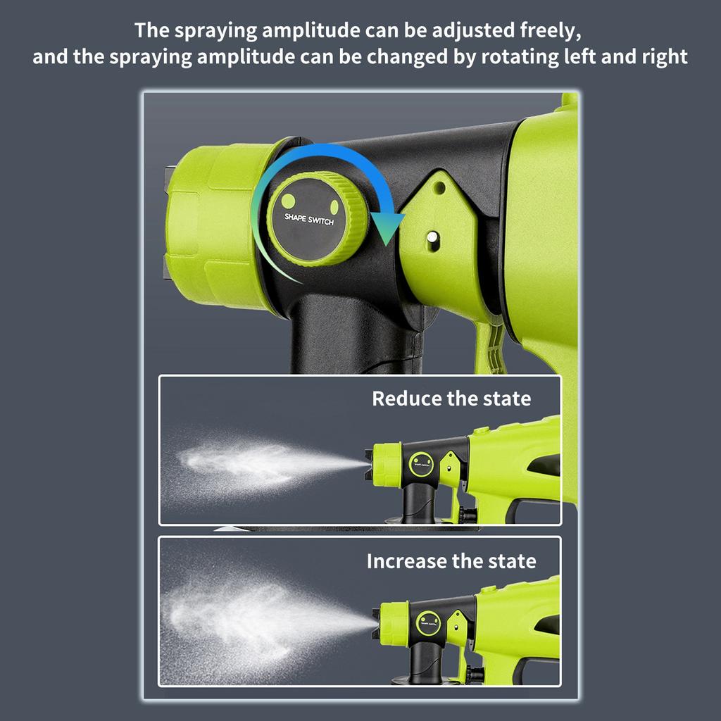 Cordless Paint Sprayer   Powerful Motor Electric Spray Paint   With Nozzle