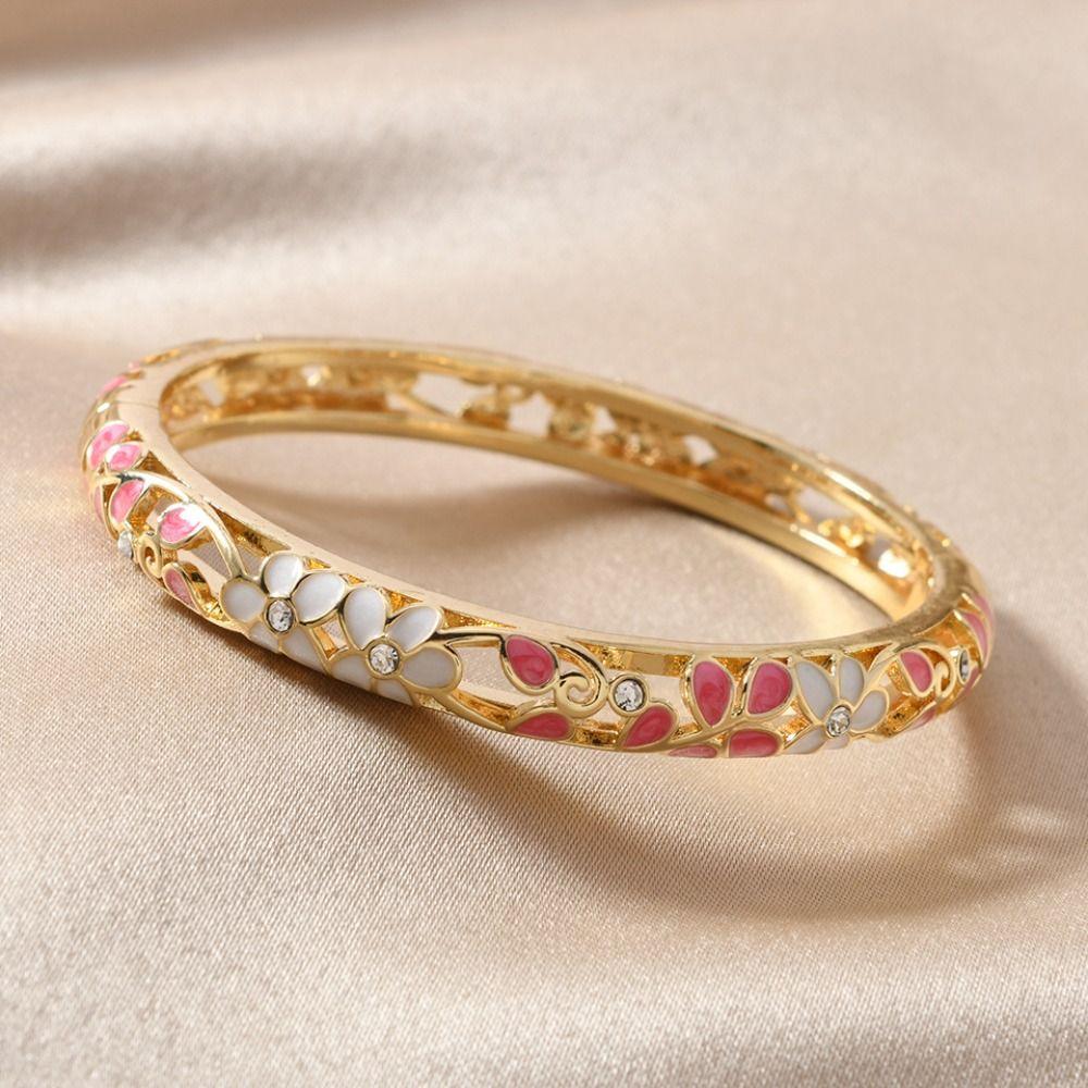 Traditional Vintage Cloisonne Bangle Enamel Women's Hand Bracelet  Jewelry Gifts