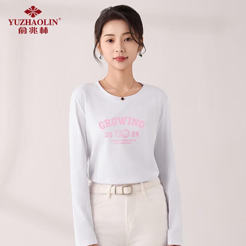 Yuzhaolin Women s Cotton Loose Long Sleeve T-Shirt L