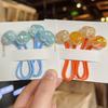 2pcs/lot Elastic Hair Ties Acrylic Beads Kids Hair Bands Cute Ponytail Hair Ties  Hair Accessories