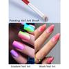 1Pcs Thick Head Nail Art Smudge Brush Nail Art Gradient Blush Brush, Gradient Brush Wooden Handle Nail Painting Brush For Home DIY Nail Art Tools
