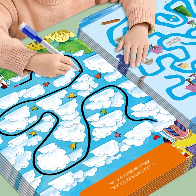 Children's Maze Training Book: Enhance Concentration & Intelligence with Fun Brain Development Games