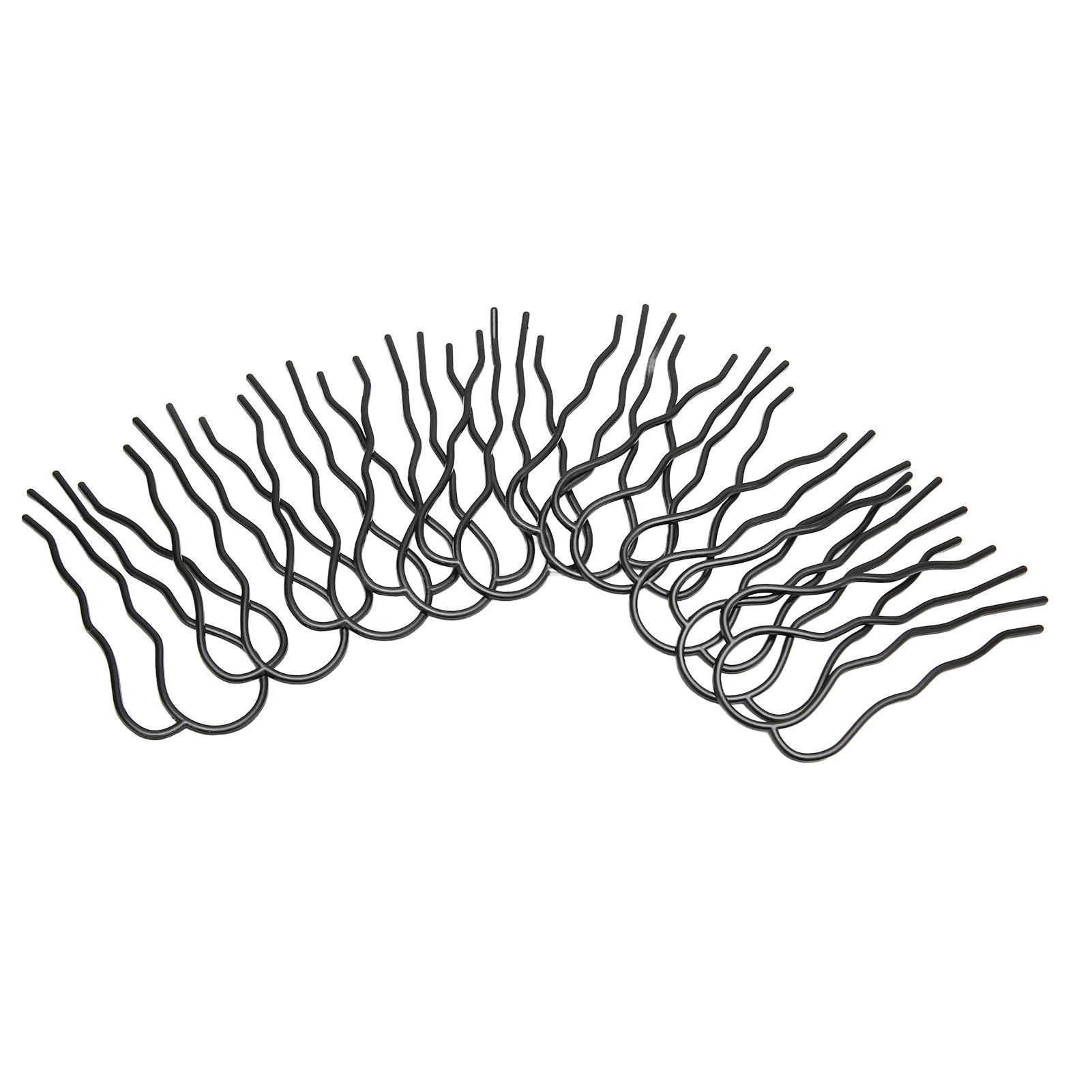 

10 Pcs Hair U Shaped Clip Metal Black Coating French Vintage Style U Shaped Hair Pins for Hairstyling