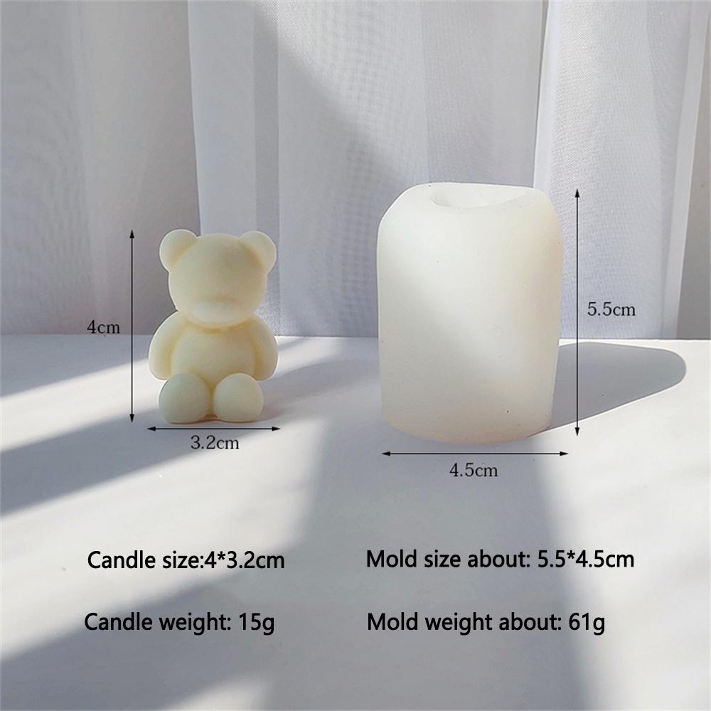 

Large 3D Cute Cartoon Bear Fragrance Candle Mould DIY Silicone Mould Molds Bedroom Decor Birthday Party Gifts Wedding Souvenirs