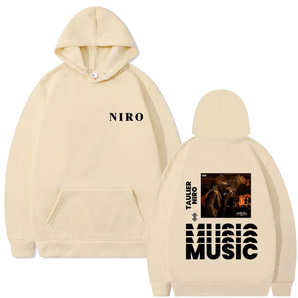 Rapper Niro Taulier Album Graphic Hoodie Men Women Rock Streetwear Unisex Fashion Vintage Casual Fleece Hoodies