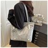 Large Capacity Women's Tote Bag - 2025 High-End Versatile Pearl Bow Handbag/Shoulder Underarm Bag