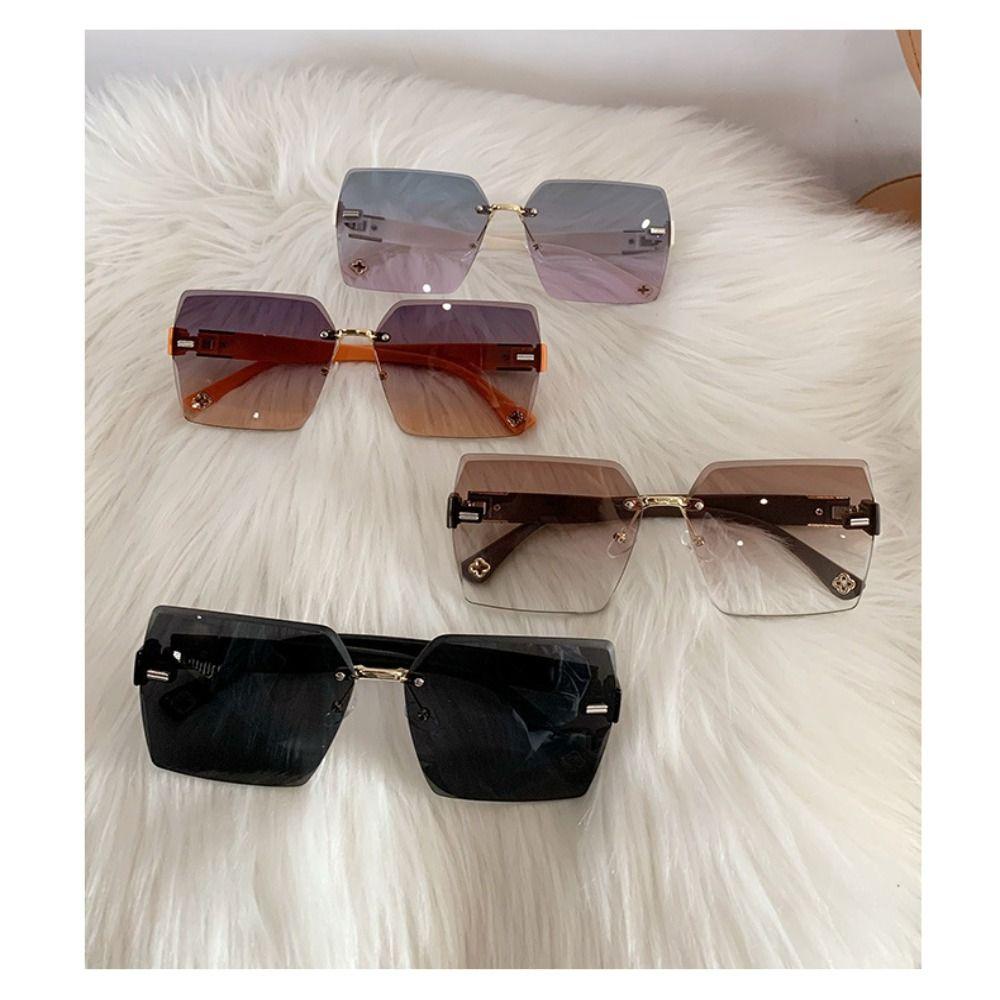 Summer Rimless Sunglasses UV400 Women Shades New Frameless Sun Glasses  for Unisex