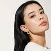 Youthway Fashionable Stainless Steel Hoop Earrings 18K PVD Gold Plated C-Shaped Minimalist Jewelry For Women 2025