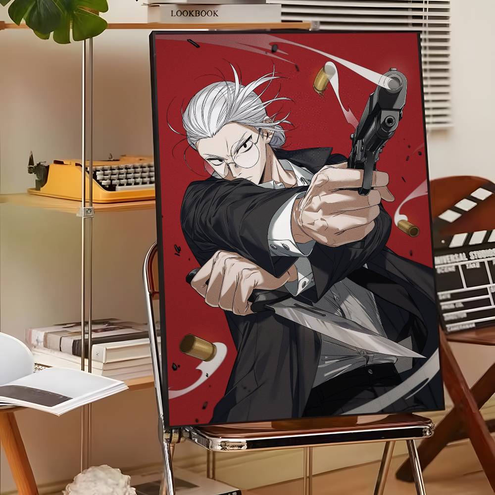 1pc Anime Sakamoto Days Poster Sticker Print Waterproof Wall Art For Living Room Bedroom Home Decor