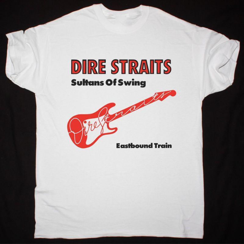 

DIRE STRAITS SULTANS OF SWING NEW WHITE TSHIRT MO408 Unisex T-Shirt XXXXL