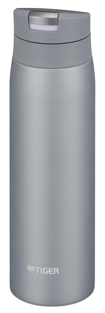 Tiger Vacuum Flask (TIGER) 500ml Sahara Mug Stainless Steel Water Bottle, One-Touch Operated, Lightweight, Fog Blue, MCX-A502AF