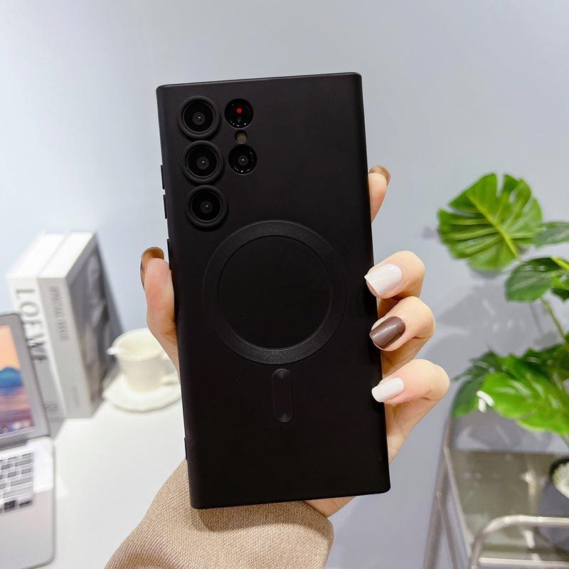 

Suitable for Samsung S25 Ultra Liquid Mobile Phone Case Magsafes Magnetic A24 Matte Lens Film A17 Soft Shell 56 Samsung A17