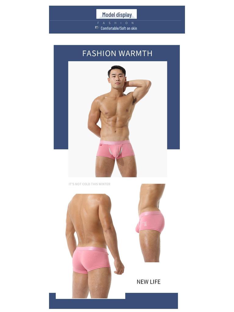 Ανδρικά Βαμβακερά Μποξεράκια Space Capsule - Αναπνέοντα, Με Μέση Ύψους, Μονόχρωμα, Μεγάλα Μεγέθη