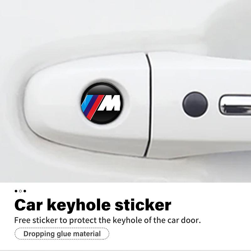 8pcs Car Door Key Lock Hole Sticker Keyhole Protector Cover For BMW E93 F10 F20 F30 F40 F15 F25 F26 F31 F49 F86 M3 M5 X3