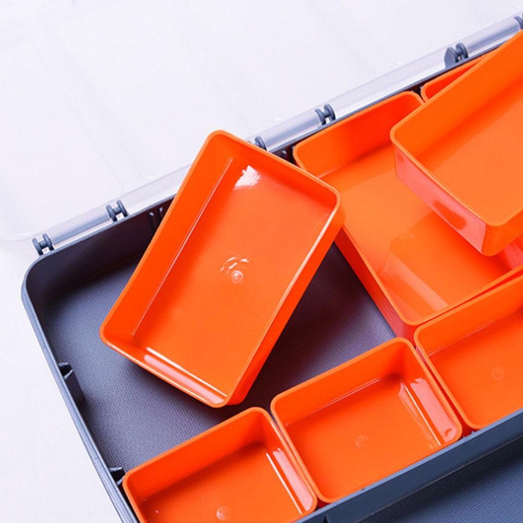 Tool Box Storage Grids Removable Dividers Screws Screwdriver Nuts Compartment Repair Case Organizer for Storing Tools