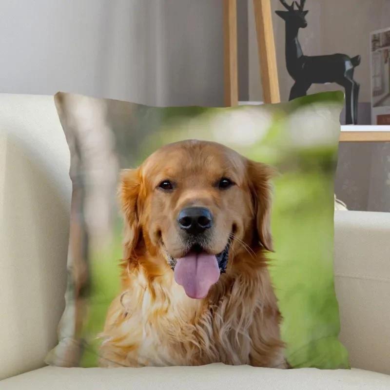 Golden Retriever Hund Kissenbezug Sofa Dekorative Kissenhülle Kissenbezug Heimdeko Großhandel