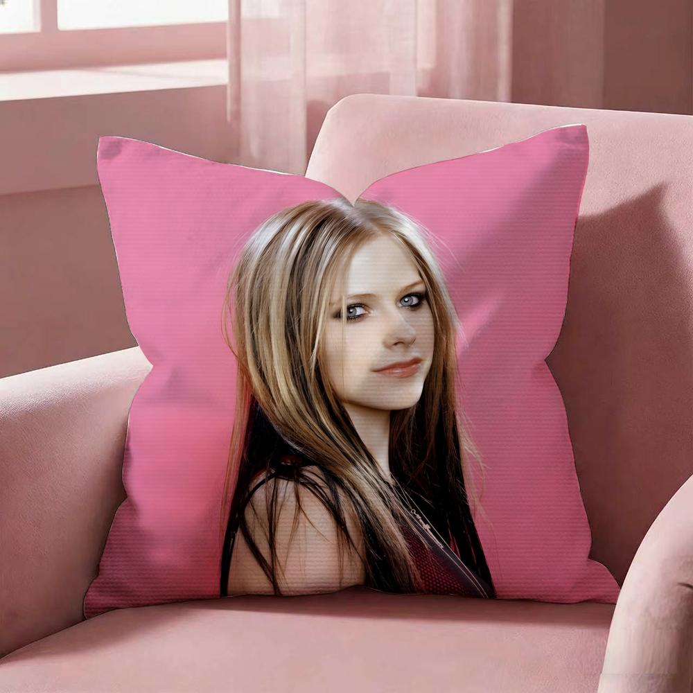 A-Avril Lavigne Cushion Cover Fabric Soft Furnishing,Pillowcase, Cushion Cover, Sofa Pillow, Home Decoration