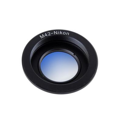 Bague Adaptatrice d'Objectif pour Objectif M42 vers Adaptateur Monture Nikon avec Verre pour Mise au Point à l'Infini pour Appareil Photo Reflex Numérique Nikon D60 D80 D90 D700 D5000